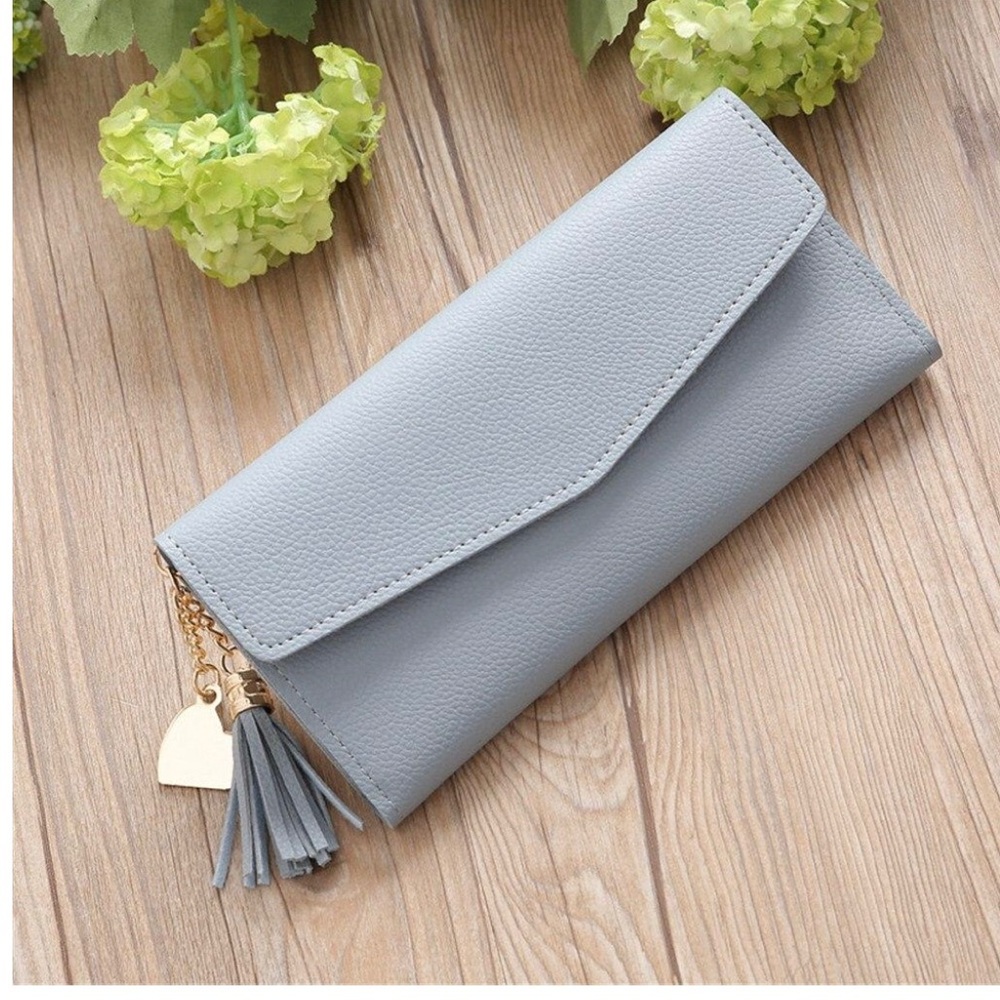 Baby blue wallet